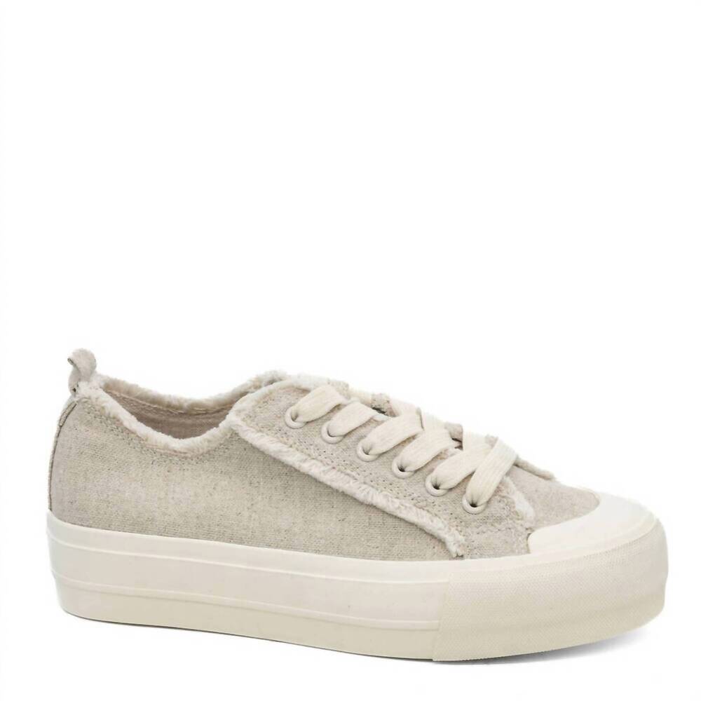 NEW HEY GIRL BY CORKYS women's could care less sneaker in natural